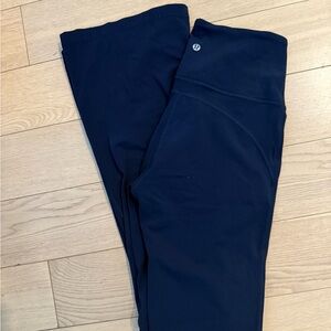 Never worn lululemon athletica navy high-waisted flare yoga pants